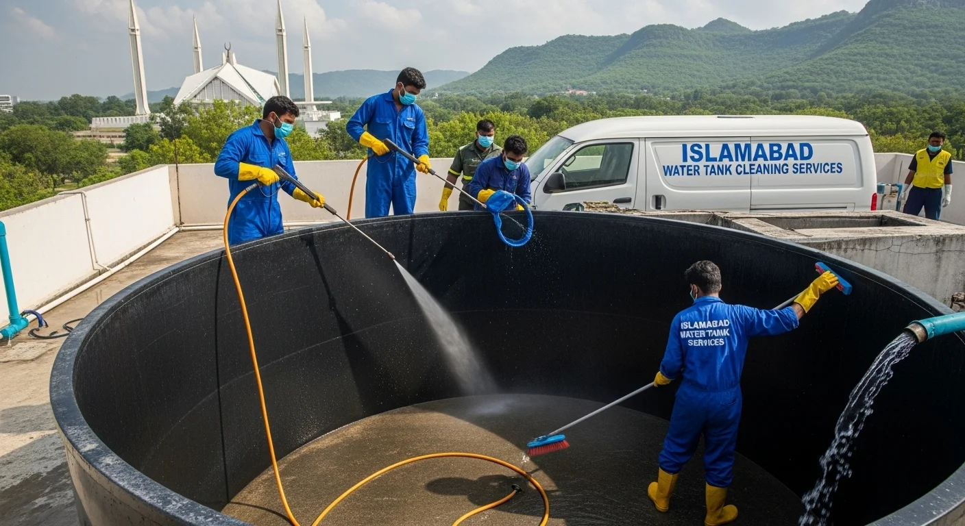 Water tank cleaning services in islamabad
